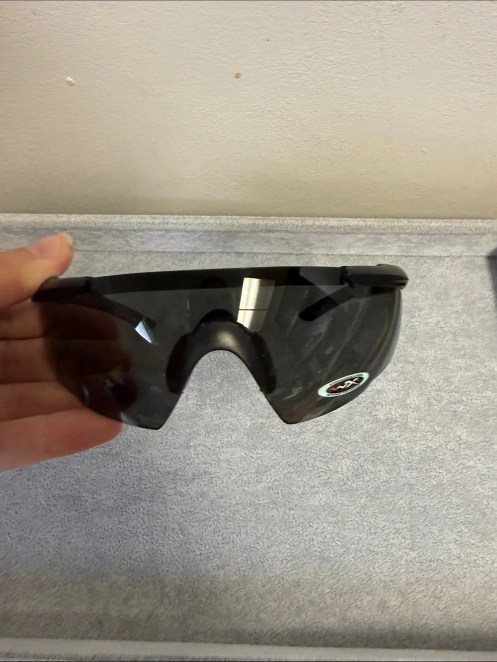 NWT Wiley X Black Saber Sunglasses With Interchangeable Lenses Safety Rated
